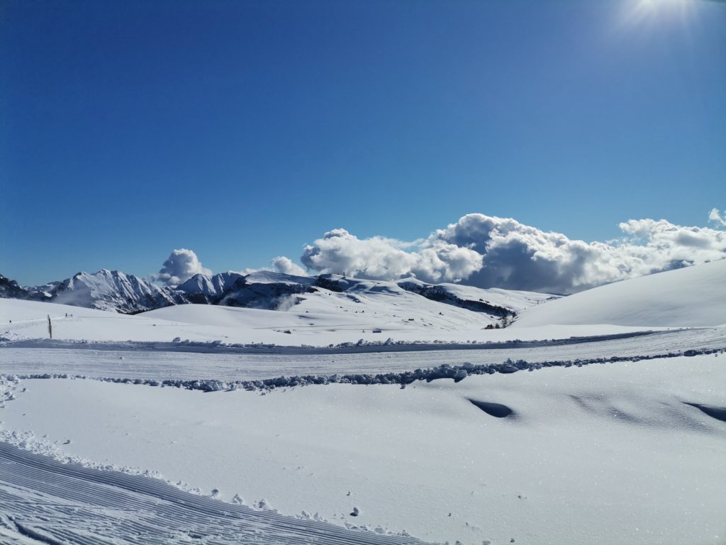 Sparavieri neve panorama